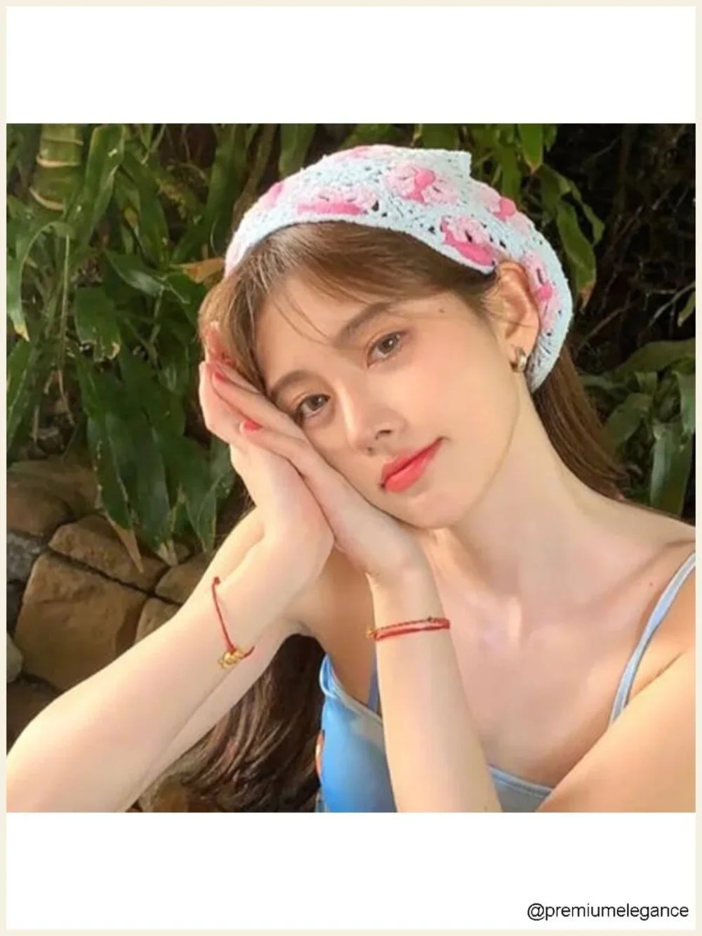 2 Pcs Crochet Bandanas Headbands for Women Knitted Floral Headwraps Adjustable